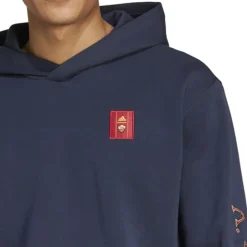 Uomo AS Roma Felpe<Felpa Adidas con cappuccio , Uomo, Blu