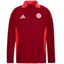 Uomo AS Roma Felpe<Felpa Allenamento Coach Full Zip , Rossa, Uomo