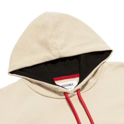 Donna AS Roma Felpe<Felpa con cappuccio cropped logo ASR, Donna, Crema