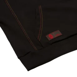 Donna AS Roma Felpe<Felpa con cappuccio cropped logo ASR, Donna, Nero