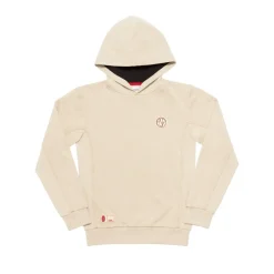 AS Roma Felpe<Felpa con cappuccio logo ASR, Bambini, Crema