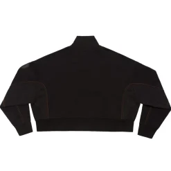 Donna AS Roma Felpe<Felpa cropped logo ASR, Donna, Nero