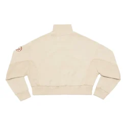 Donna AS Roma Felpe<Felpa cropped logo ASR, Donna, Crema