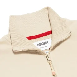 Donna AS Roma Felpe<Felpa cropped logo ASR, Donna, Crema