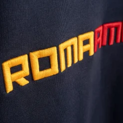 Uomo AS Roma Felpe<Felpa girocollo logo ricamato ROMAMOR, Adulto, Blu