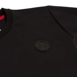 AS Roma Felpe<Felpa girocollo logo ASR, Bambini, Nero