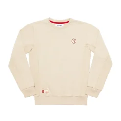 AS Roma Felpe<Felpa girocollo logo ASR, Bambini, Crema