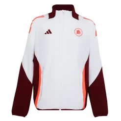 Uomo AS Roma Giacche<Giacca pre-match , Bianca, Uomo