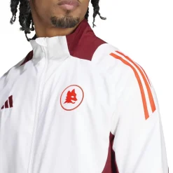 Uomo AS Roma Giacche<Giacca pre-match , Bianca, Uomo