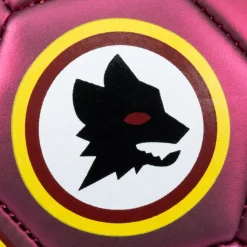 AS Roma Palloni<Pallone da calcio finitura metallizata e Logo Lupo, Taglia 5