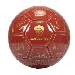 AS Roma Palloni<Pallone da calcio con autografi calciatori 2024/25, Taglia 5