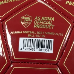 AS Roma Palloni<Pallone da calcio con autografi calciatori 2024/25, Taglia 5
