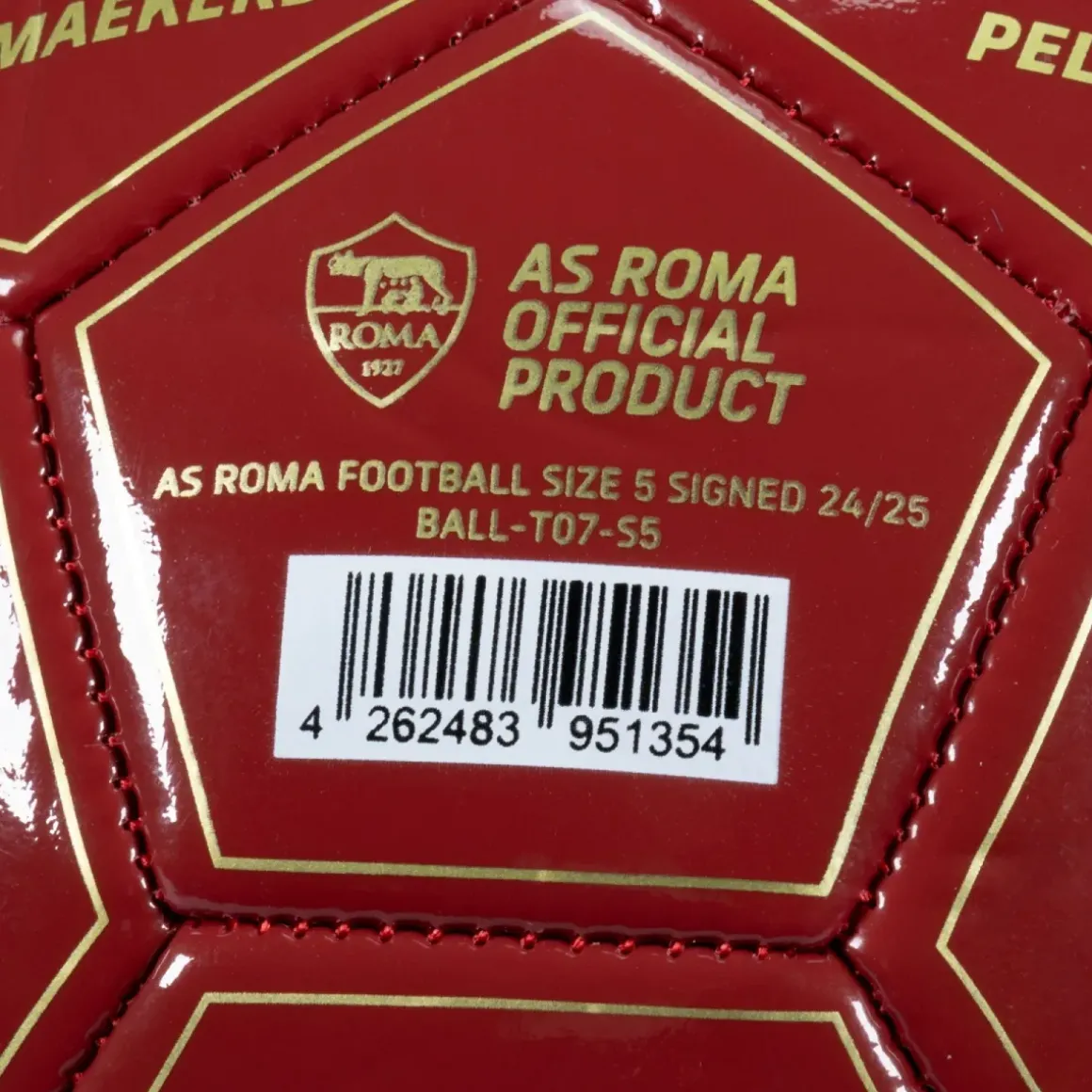 AS Roma Palloni<Pallone da calcio con autografi calciatori 2024/25, Taglia 5