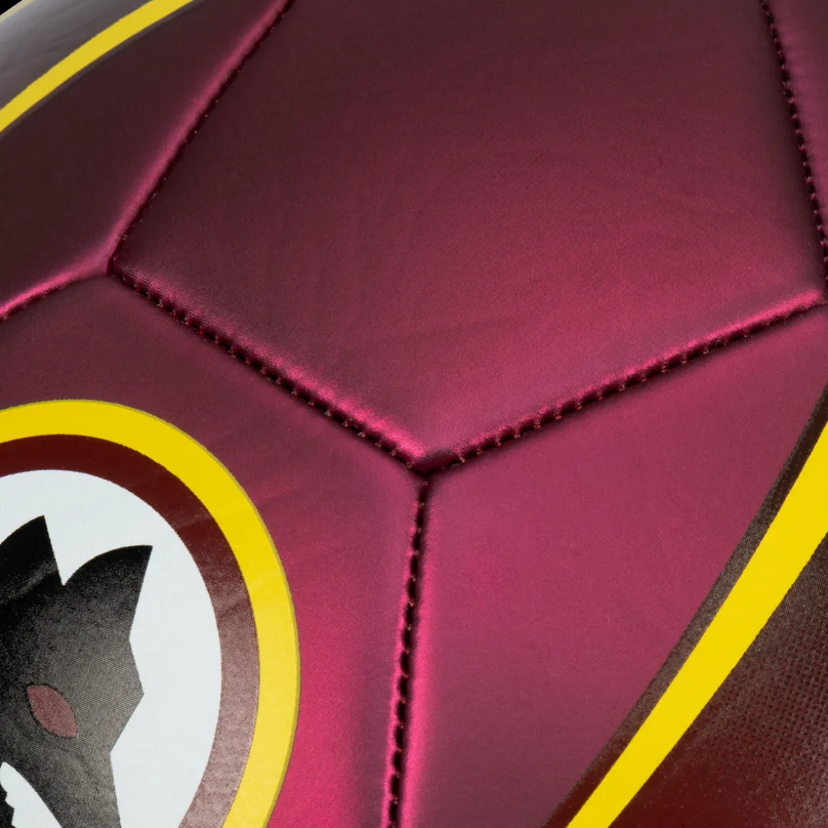 AS Roma Palloni<Pallone da calcio finitura metallizzata e Logo Lupo, Taglia 1