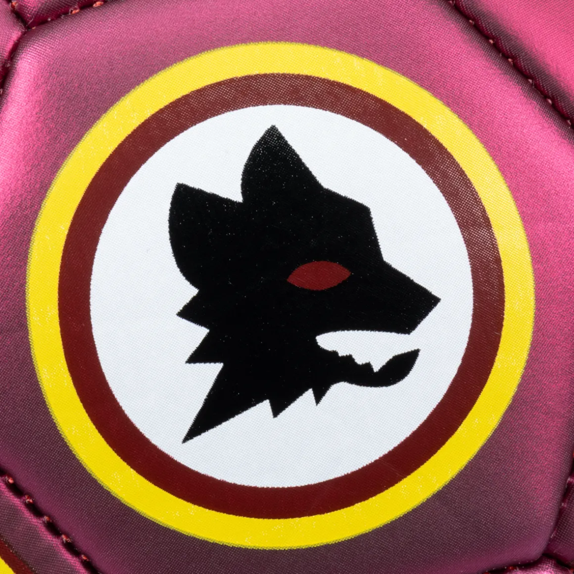 AS Roma Palloni<Pallone da calcio finitura metallizzata e Logo Lupo, Taglia 1