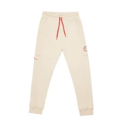 Uomo AS Roma Tute E Pantaloni<Pantaloni jogger logo ASR, Uomo, Crema