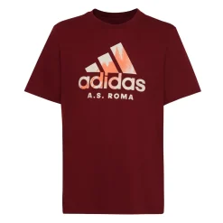 Uomo AS Roma T-shirts E Polo<T-shirt con Logo Adidas, Rosso