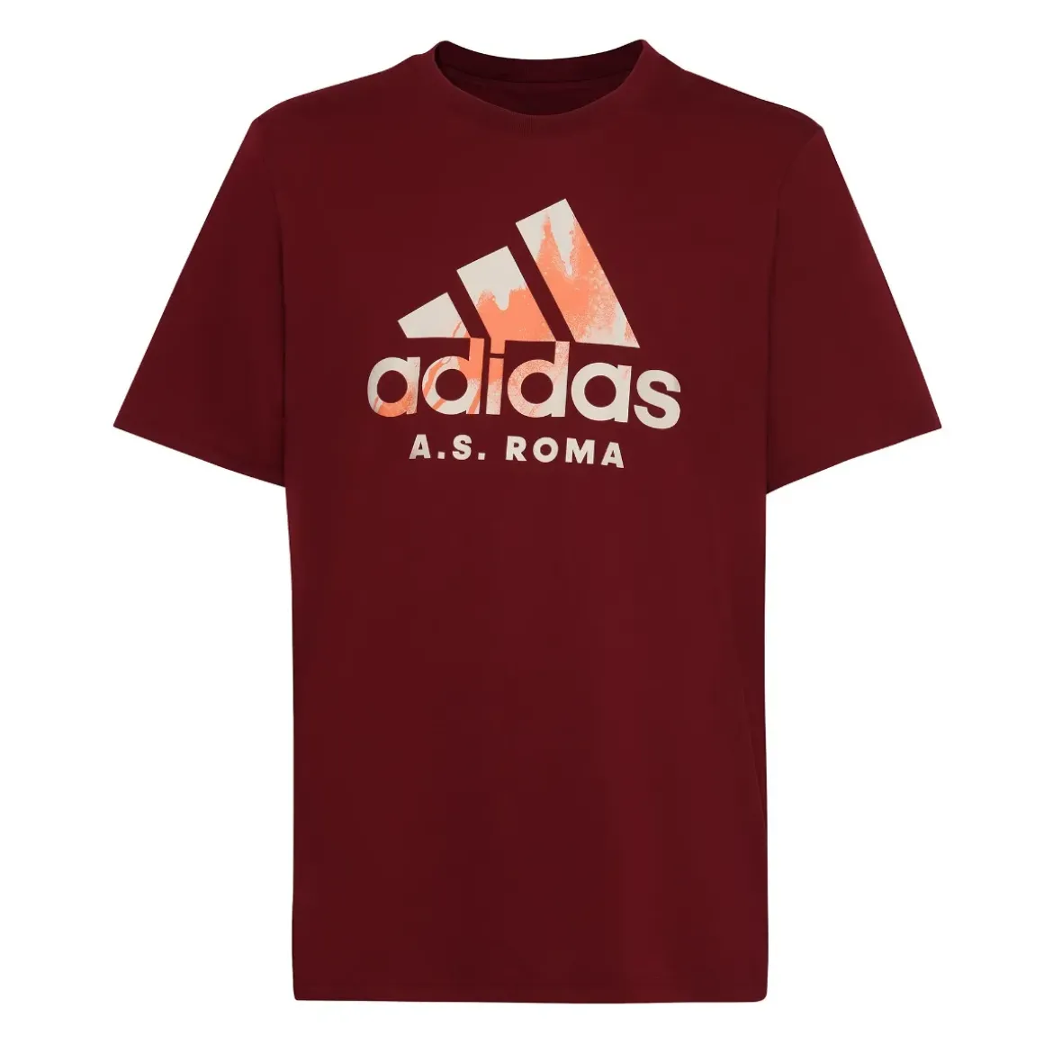 Uomo AS Roma T-shirts E Polo<T-shirt con Logo Adidas, Rosso