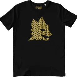 Uomo AS Roma T-shirts E Polo<T-Shirt Lupetto Logo Collection, Nero
