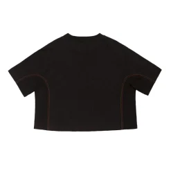 Donna AS Roma T-shirts E Polo<T-shirt cropped logo ASR, Donna, Nero