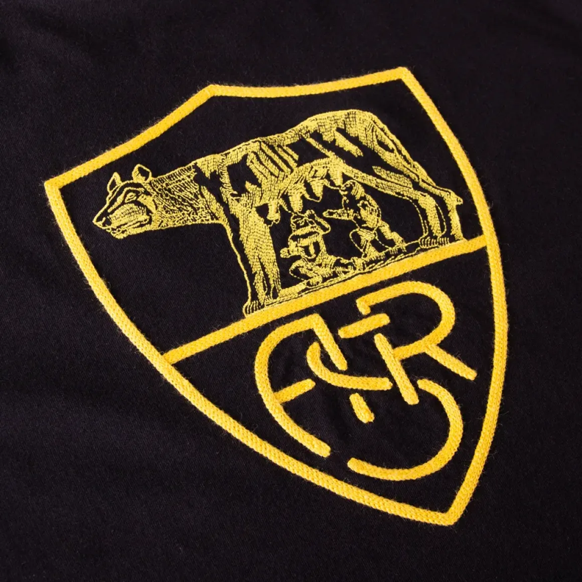 Uomo AS Roma T-shirts E Polo<T-shirt Heritage , Adulto, Nero